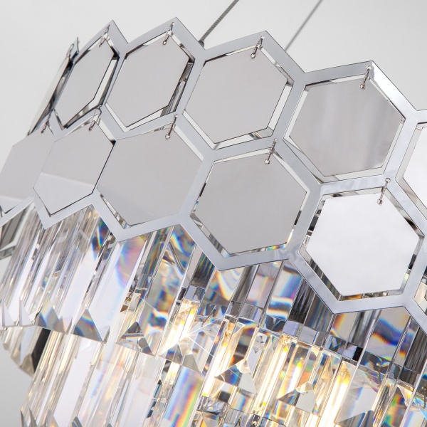 Люстра подвесная Strotskis Ariana 5x60 Вт E14 хром 10113/5 (хром) 