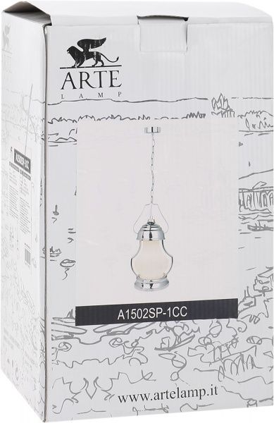 Подвес Arte Lamp Lumino 1x40 Вт E14 хром A1502SP-1CC 