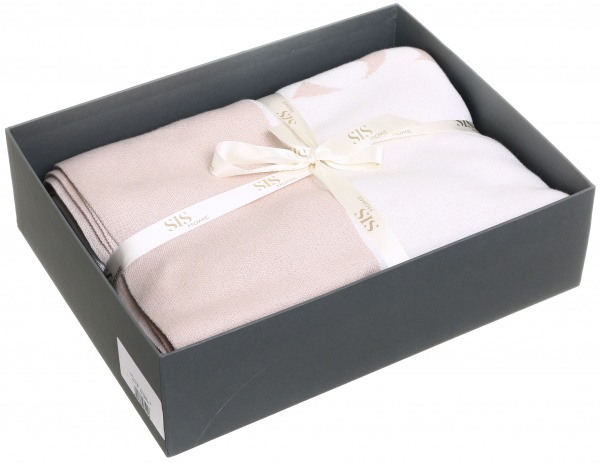 Плед Нежность 130x200 см пудровый SIS 