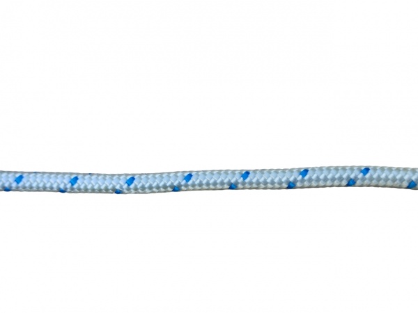 Шнур капроновий 6 мм 20 м біло-синій