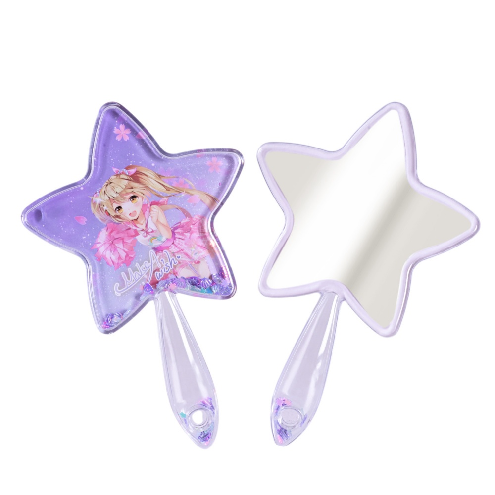 Зеркальце Shantou Звезда с блестками K7301