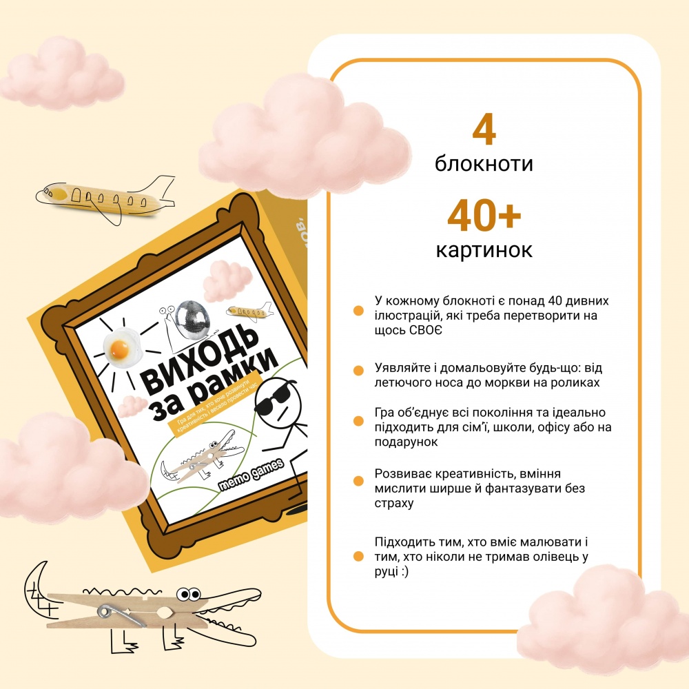 Игра настольная Memo Games «Выходи за рамки» 0035