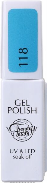 Гель-лак для нігтів Trendy nails Класична палітра №118 8 мл 