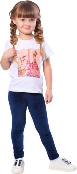 Лосины для девочек Модний Карапуз 03-00767-1 р.122 синий 