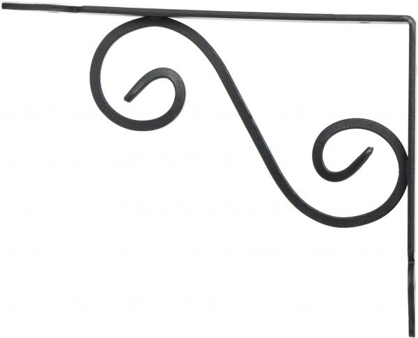 Держатель для полок REI черная ковка 150х100 мм