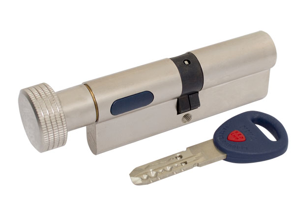 Цилиндр Mauer KC-NW4 31x51 ключ-вороток 82 мм никель