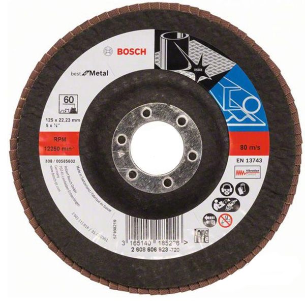 Круг лепестковый Bosch   125 мм P60 2608606923