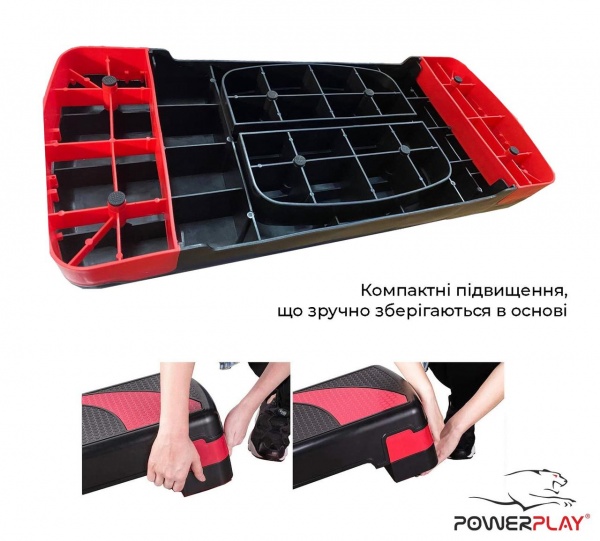 Степ-платформа PowerPlay 4328 black/red 