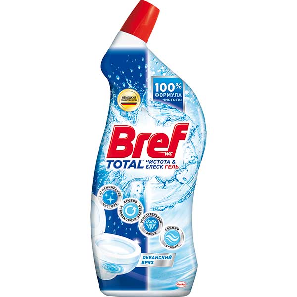 Средство для чистки унитаза Bref WC Total Океанский бриз 