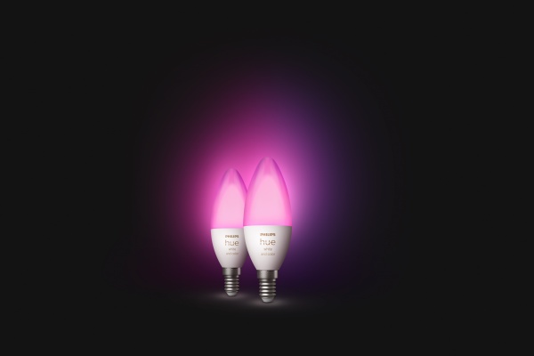 Умная лампа Philips hue Smart 2 шт. 5,3 Вт C37 матовая E14 220 В 2000-6500 К 929002294210 