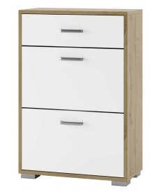 Тумба для взуття 300x600x885 мм дуб артізан білий