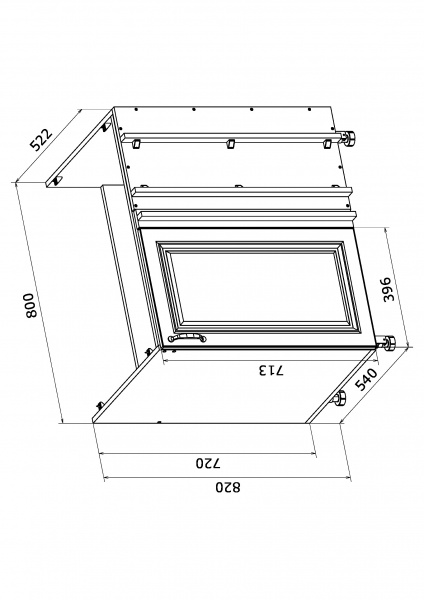 Тумба нижня кутова МС Глорія НМЩ 80х82х52,2 см білий/дуб артізан Грейд