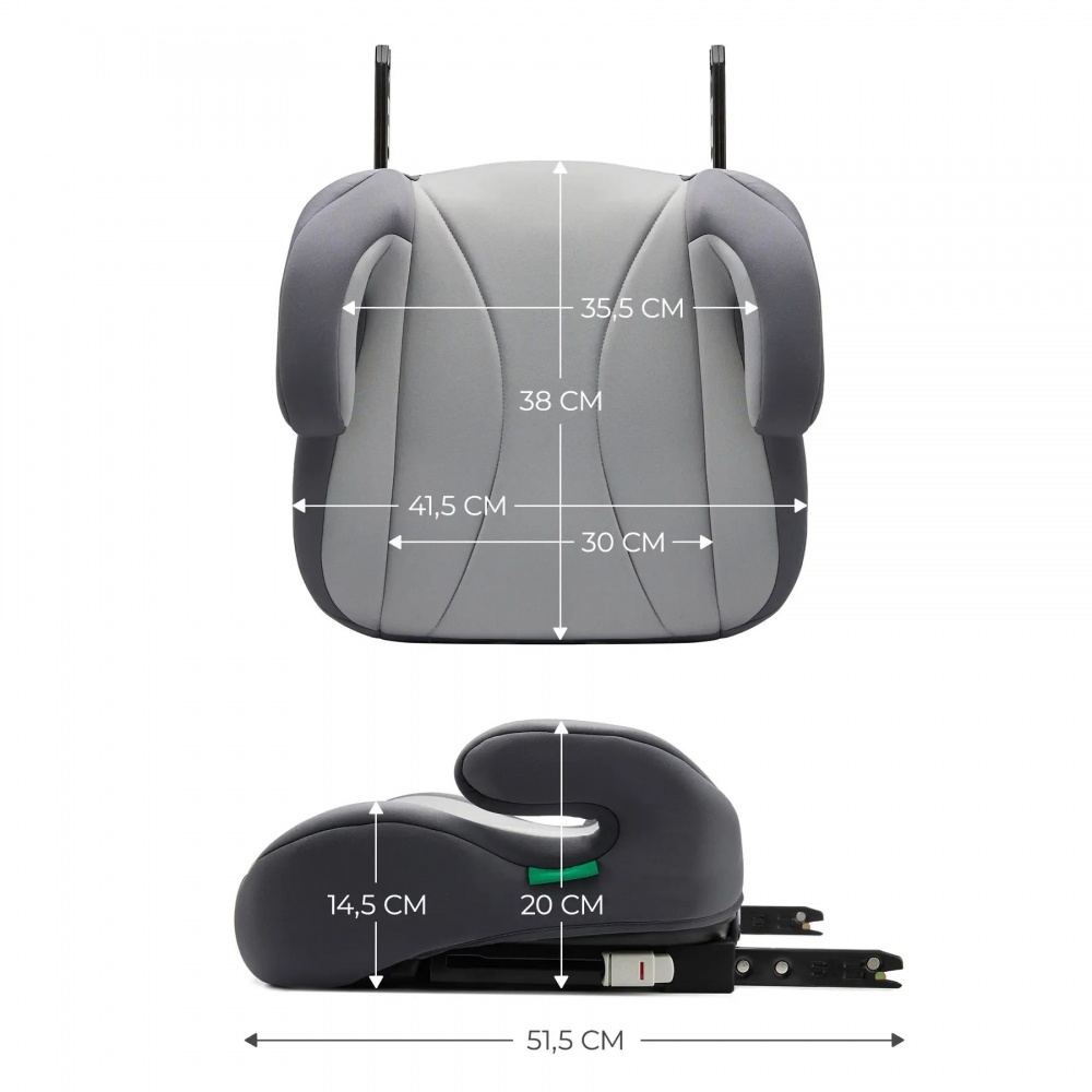 Автокрісло-бустер Kinderkraft i-Boost сірий KCIBOO00GRY0000