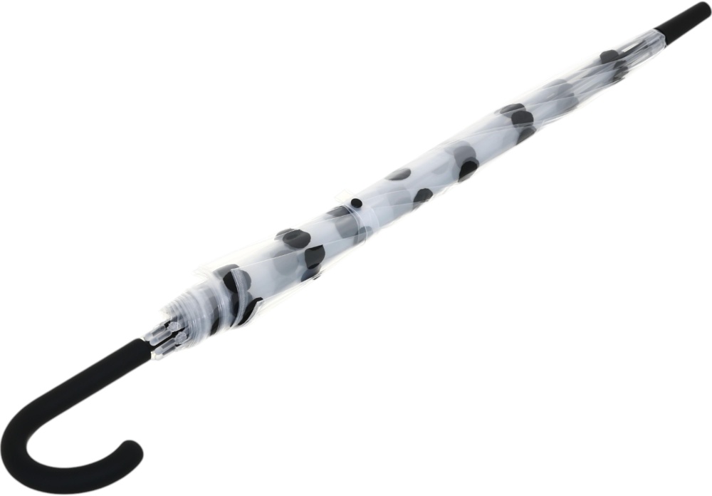 Парасолька Susino Горошок напівавтомат купол 48 см спиць 8, прозорий 23663