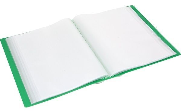 Папка з файлами пластикова A4 10 файлів зелена