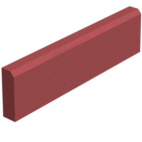 Поребрик ЗОЛОТОЙ МАНДАРИН  красный 1000х200х80 мм