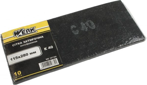 Сітка абразивна Werk з.40 10 шт. WE107104