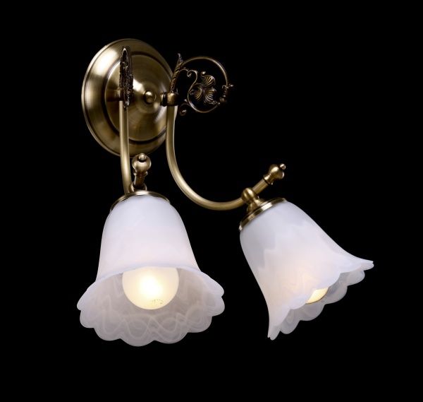 Бра Фабрика Світла Подруга НББ 212-2х60-023 2x60 Вт E27 бронза 