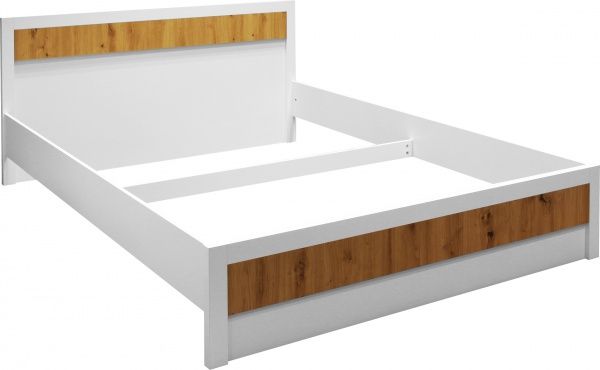 Кровать Риека Р-КР-16 1664х2084х814 мм 160x200 см дуб артизан/белый 