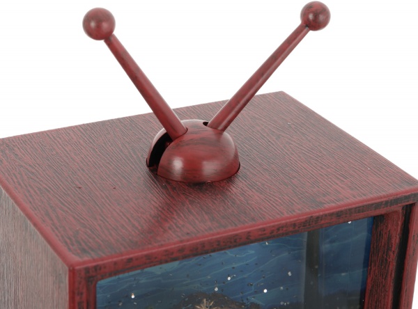 Ліхтар декоративний Телевізор Санти сніговики 12,3x8,7x22,5 см