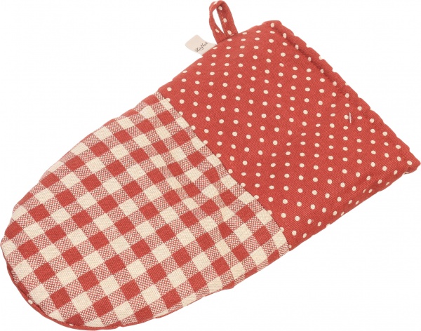 Прихватка Lucy Бордо клетка 21x36 см красный La Nuit 