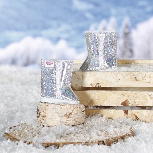 Обувь для куклы Zapf Baby Born Серебристые сапожки 831786