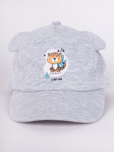 Кепка для хлопчиків YO! р.42-46 сірий CZD-0618C 