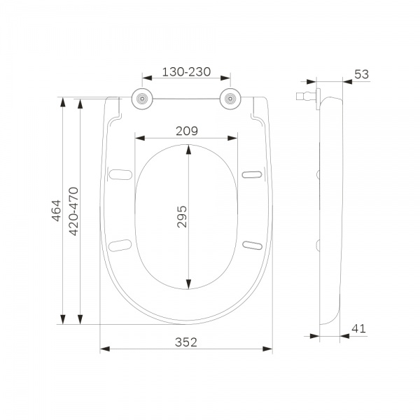 Сиденье для унитаза AM.PM Chic C827852WH