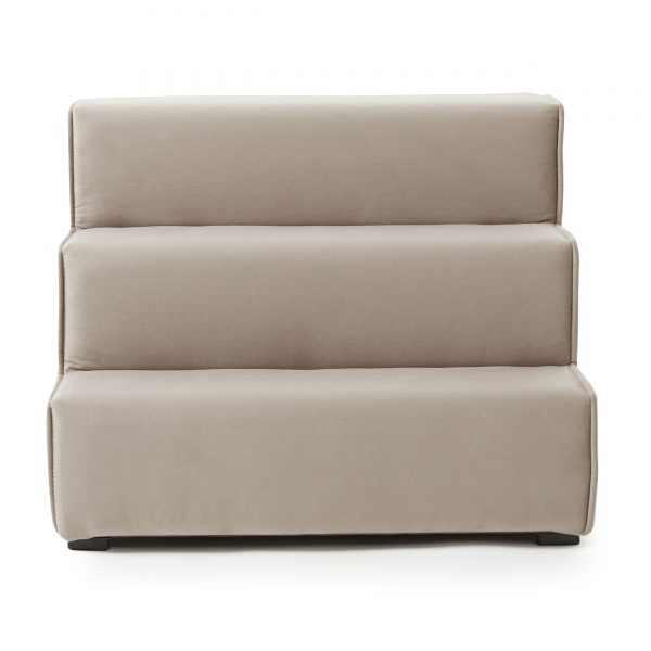 Пандус-ступени с лежанкой PETBED Velor левый 55x42x42 см серый