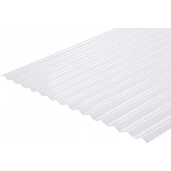 Полікарбонатний лист (шифер) 2000x1045x0,8 мм прозорий