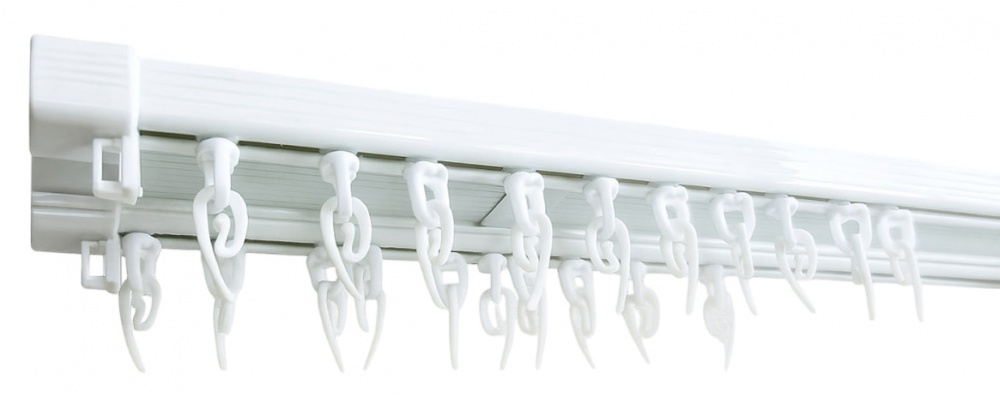 Карниз потолочный Karniz plus белый двойной 350 см 1 шт.