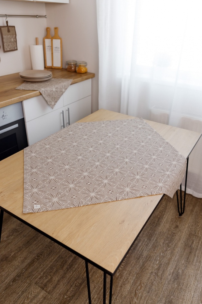 Скатерть наперон Корица 85x85 см Прованс