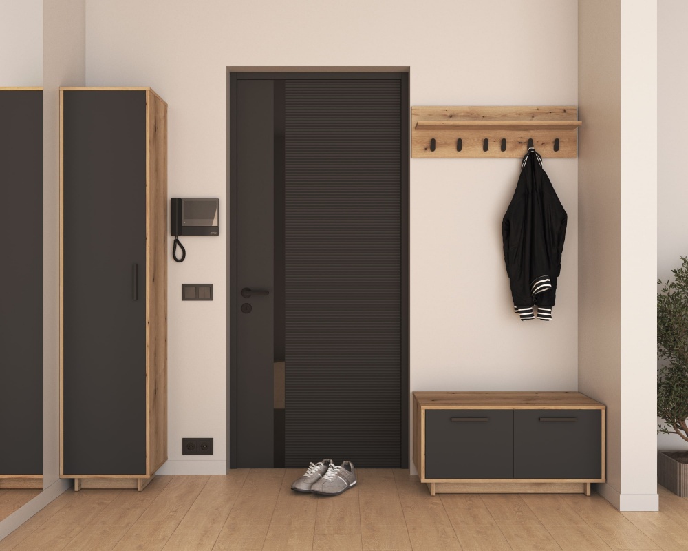 Тумба для обуви Грейд Vesto 2д 402х800х418 мм дуб эвок прибрежный