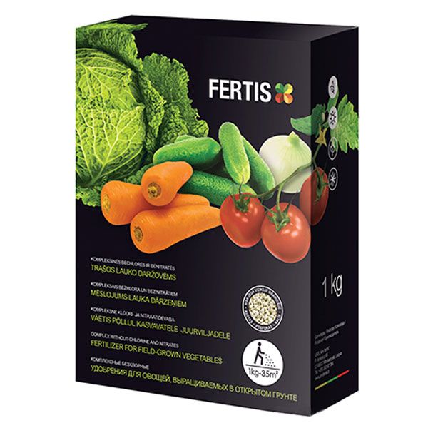 Удобрение для овощей открытого грунта Arvi Fertis НПК 13-10-15+МЕ 1 кг