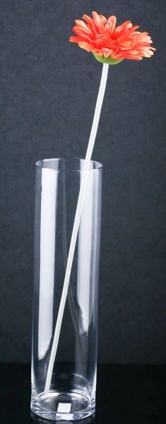 Ваза скляна Циліндр 13х50 см