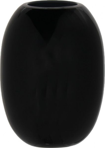 Ваза стеклянная 20х14.6 см черная Wrzesniak Glassworks