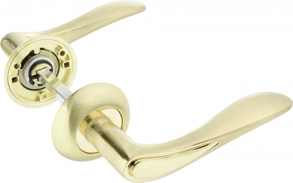 Ручка на розетці Comit Norma CM 175 полірована латунь/матова латунь