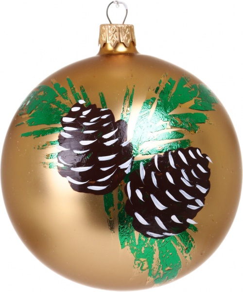 Шар новогодний мульти d 100 мм в ассортименте