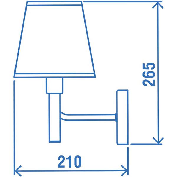 Бра Victoria Lighting Isola/AP1 1x40 Вт E14 