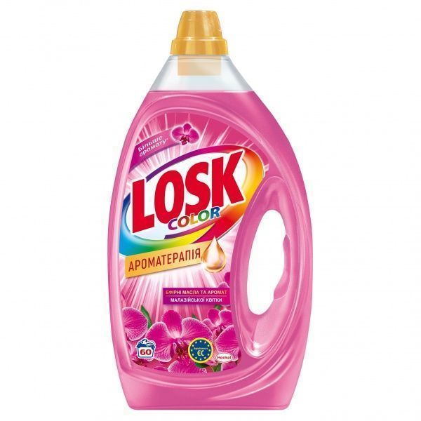 Гель для машинной и ручной стирки Losk Ароматерапия Аромат малайзийских цветов 3 л 