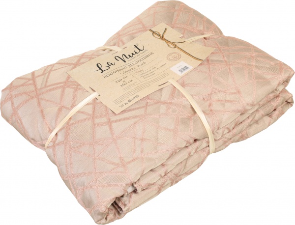 Покрывало Meridian 703 ромб 240x260 см La Nuit розовый 