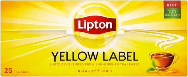 Чай черный Lіpton Yellow Label Purpose 25 шт. 
