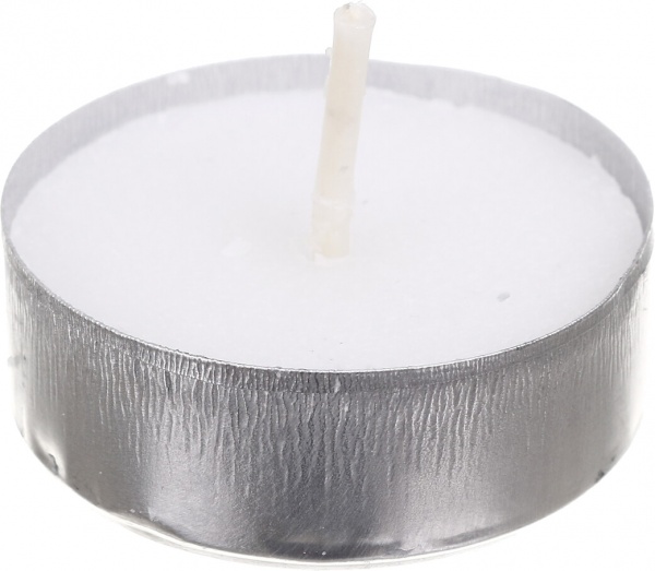 Набір свічок таблетка чайна біла без запаху 50 шт. Pako-If