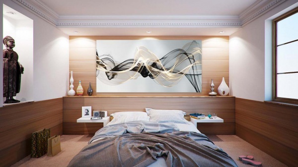 Картина на холсте Струящиеся волны 120x60 см ТЕРРАВОЛ 