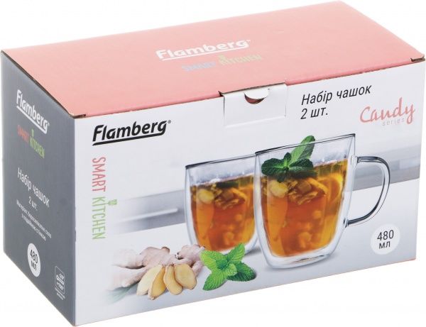 Набор чашек 480 мл 2 шт. Flamberg Smart Kitchen