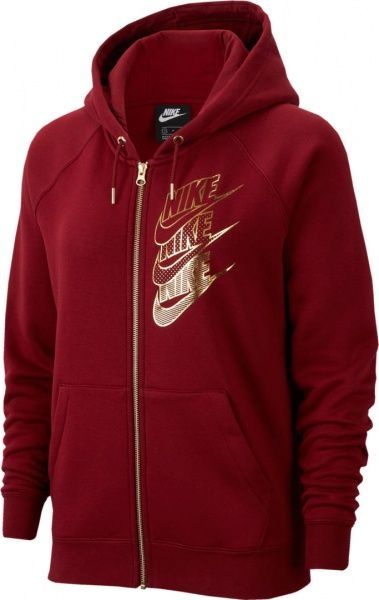 Джемпер Nike W NSW HOODIE FZ BB SHINE BV4988-677 р. XS червоний