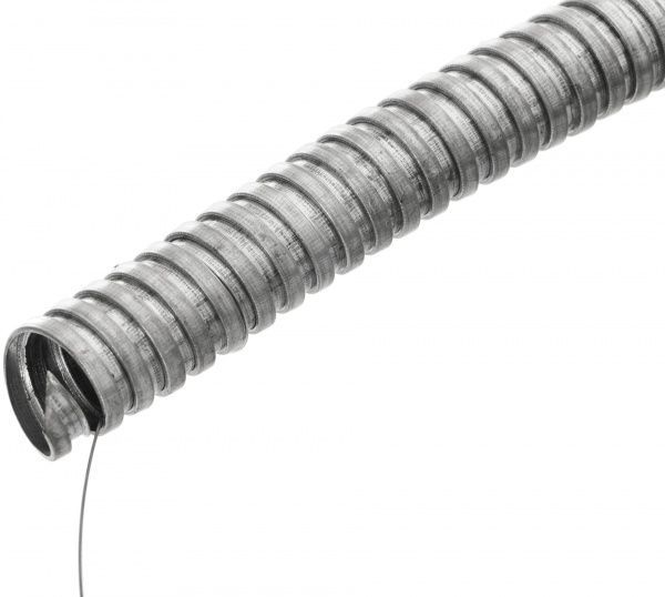 Металлорукав холодной оцинковки E.NEXT 22 мм 50 м с протяжкой 
