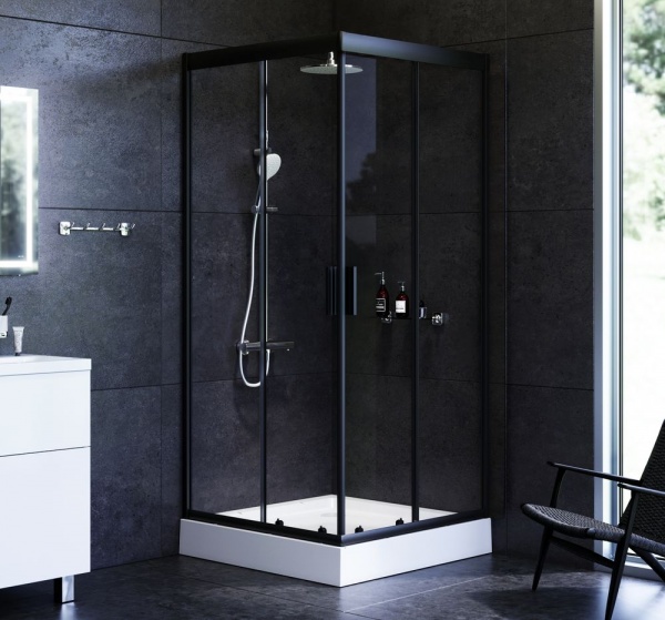 Душевое ограждение AM.PM Gem Square Slide 90x90см W90UG-403-090BT