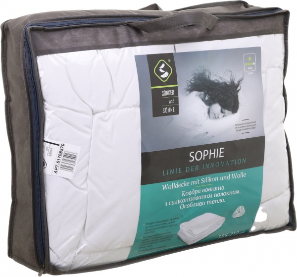 Одеяло шерстяное Sophie 155х210 см Songer und Sohne белый
