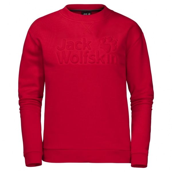 Свитшот Jack Wolfskin WINTER LOGO SWEATSHIRT W 1707811-2505 р. L красный
